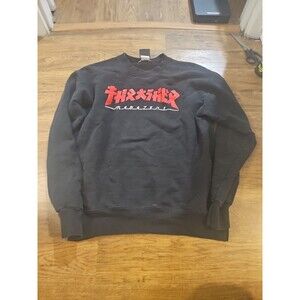 Thrasher Magazine Godzilla Logo Crew Neck Sweatshirt Men's Small Skater